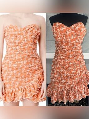 Bardot x Revolve | Shia Eyelet Mini
Dress In Burnt Orange 🧡